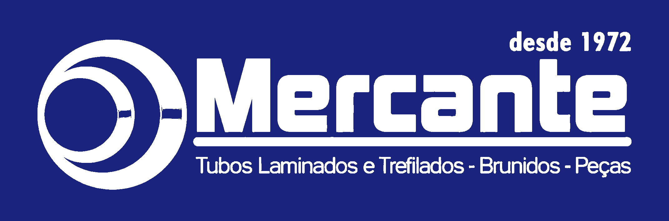 Fundo azul, letras brancas